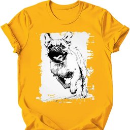 Pug Running Dog T Shirt Gift For Dog Lover