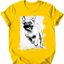 Pug Running Dog T Shirt Gift For Dog Lover