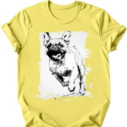 Pug Running Dog T Shirt Gift For Dog Lover