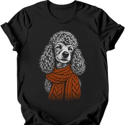 Poodle Winter Dog T Shirt Gift For Dog Lover