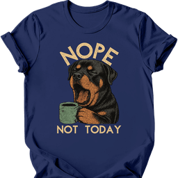 Rottweiler Not Today T Shirt Gift For Dog Lover