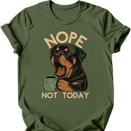 Rottweiler Not Today T Shirt Gift For Dog Lover