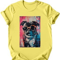 Pug Punk Dog T Shirt Gift For Dog Lover