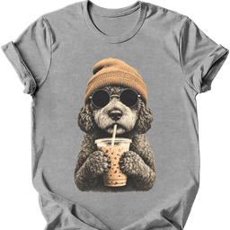 Portuguese Water Dog Hipster Dog T Shirt Gift For Dog Lover