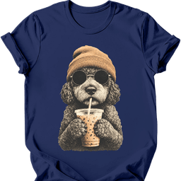 Portuguese Water Dog Hipster Dog T Shirt Gift For Dog Lover