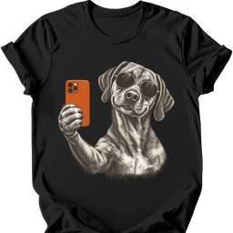 Rhodesian Ridgeback Selfie Dog T Shirt Gift For Dog Lover