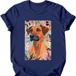 Rhodesian Ridgeback Boho Dog T Shirt Gift For Dog Lover