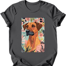 Rhodesian Ridgeback Boho Dog T Shirt Gift For Dog Lover