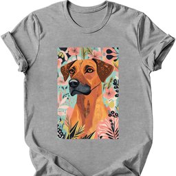 Rhodesian Ridgeback Boho Dog T Shirt Gift For Dog Lover