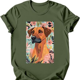 Rhodesian Ridgeback Boho Dog T Shirt Gift For Dog Lover