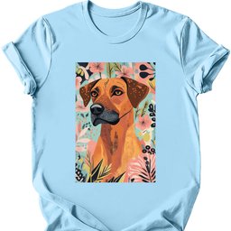 Rhodesian Ridgeback Boho Dog T Shirt Gift For Dog Lover