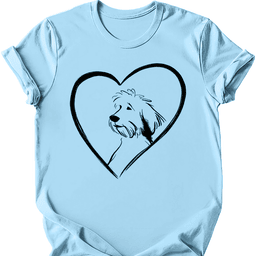 Portuguese Water Dog Heart Dog T Shirt Gift For Dog Lover