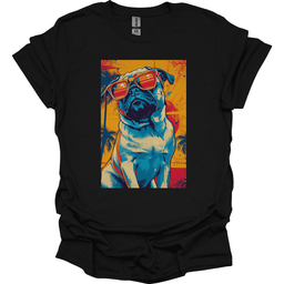 Pug Summer Dog T Shirt Gift For Dog Lover
