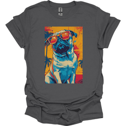 Pug Summer Dog T Shirt Gift For Dog Lover
