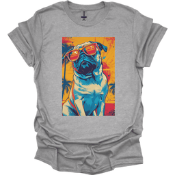 Pug Summer Dog T Shirt Gift For Dog Lover