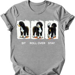 Portuguese Water Dog Sit Roll Over Stay T Shirt Gift For Dog Lover