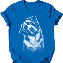 Saint Bernard Tilted Dog T Shirt Gift For Dog Lover