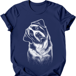 Saint Bernard Tilted Dog T Shirt Gift For Dog Lover