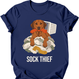 Rhodesian Ridgeback Sock Thief T Shirt Gift For Dog Lover