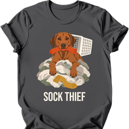 Rhodesian Ridgeback Sock Thief T Shirt Gift For Dog Lover