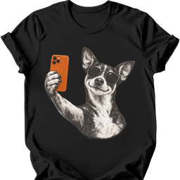 Rat Terrier Selfie Dog T Shirt Gift For Dog Lover