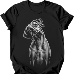 Rhodesian Ridgeback Tilted Dog T Shirt Gift For Dog Lover