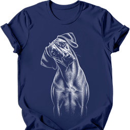 Rhodesian Ridgeback Tilted Dog T Shirt Gift For Dog Lover