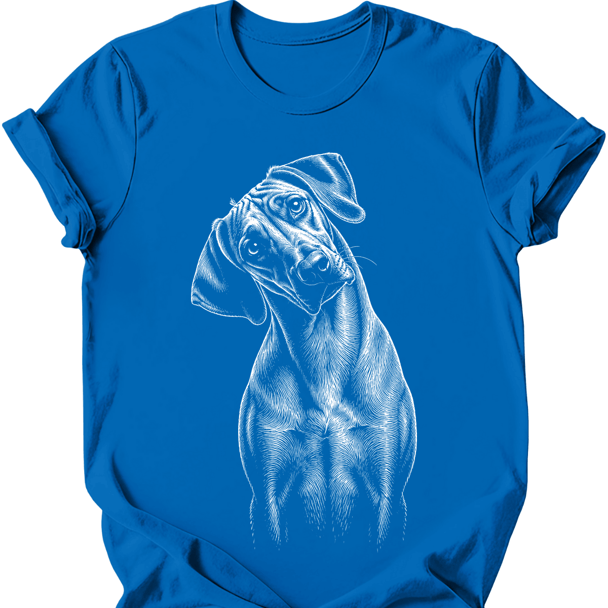 Rhodesian Ridgeback Tilted Dog T Shirt Gift For Dog Lover