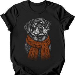 Rottweiler Winter Dog T Shirt Gift For Dog Lover