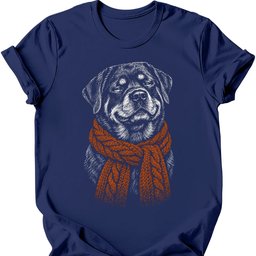 Rottweiler Winter Dog T Shirt Gift For Dog Lover