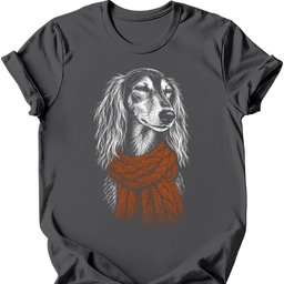 Saluki Winter Dog T Shirt Gift For Dog Lover