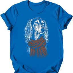 Saluki Winter Dog T Shirt Gift For Dog Lover