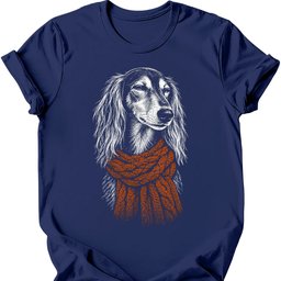 Saluki Winter Dog T Shirt Gift For Dog Lover