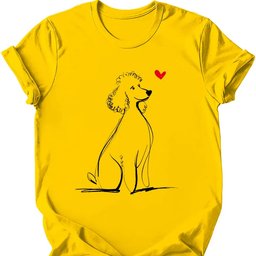 Poodle Sketch Dog T Shirt Gift For Dog Lover