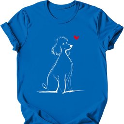 Poodle Sketch Dog T Shirt Gift For Dog Lover