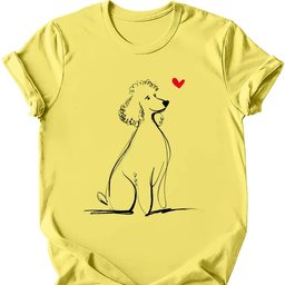Poodle Sketch Dog T Shirt Gift For Dog Lover