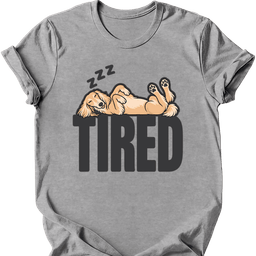Saluki Tired Dog T Shirt Gift For Dog Lover