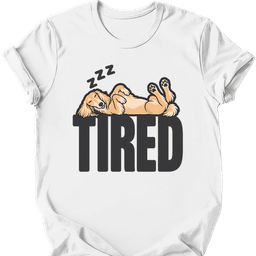 Saluki Tired Dog T Shirt Gift For Dog Lover
