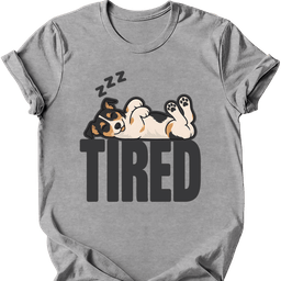 Rat Terrier Tired Dog T Shirt Gift For Dog Lover