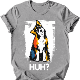 Pomsky Huh Dog T Shirt Gift For Dog Lover
