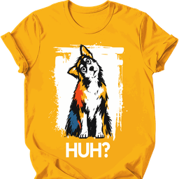 Pomsky Huh Dog T Shirt Gift For Dog Lover