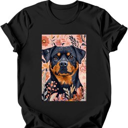 Rottweiler Boho Dog T Shirt Gift For Dog Lover