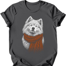 Samoyed Winter Dog T Shirt Gift For Dog Lover