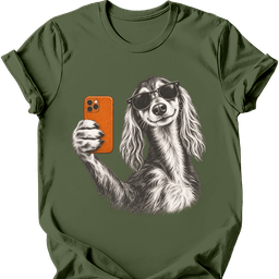 Saluki Selfie Dog T Shirt Gift For Dog Lover