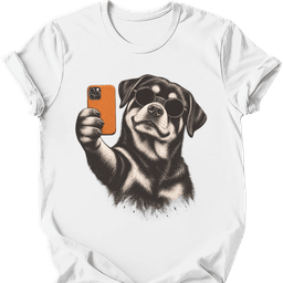 Rottweiler Selfie Dog T Shirt Gift For Dog Lover