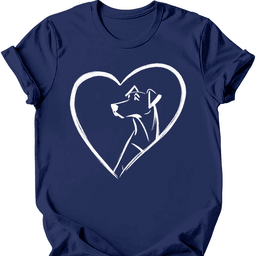 Rhodesian Ridgeback Heart Dog T Shirt Gift For Dog Lover