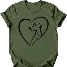 Rhodesian Ridgeback Heart Dog T Shirt Gift For Dog Lover