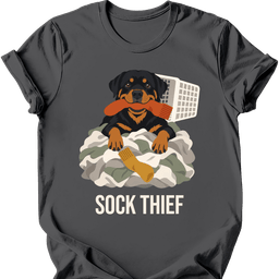 Rottweiler Sock Thief T Shirt Gift For Dog Lover