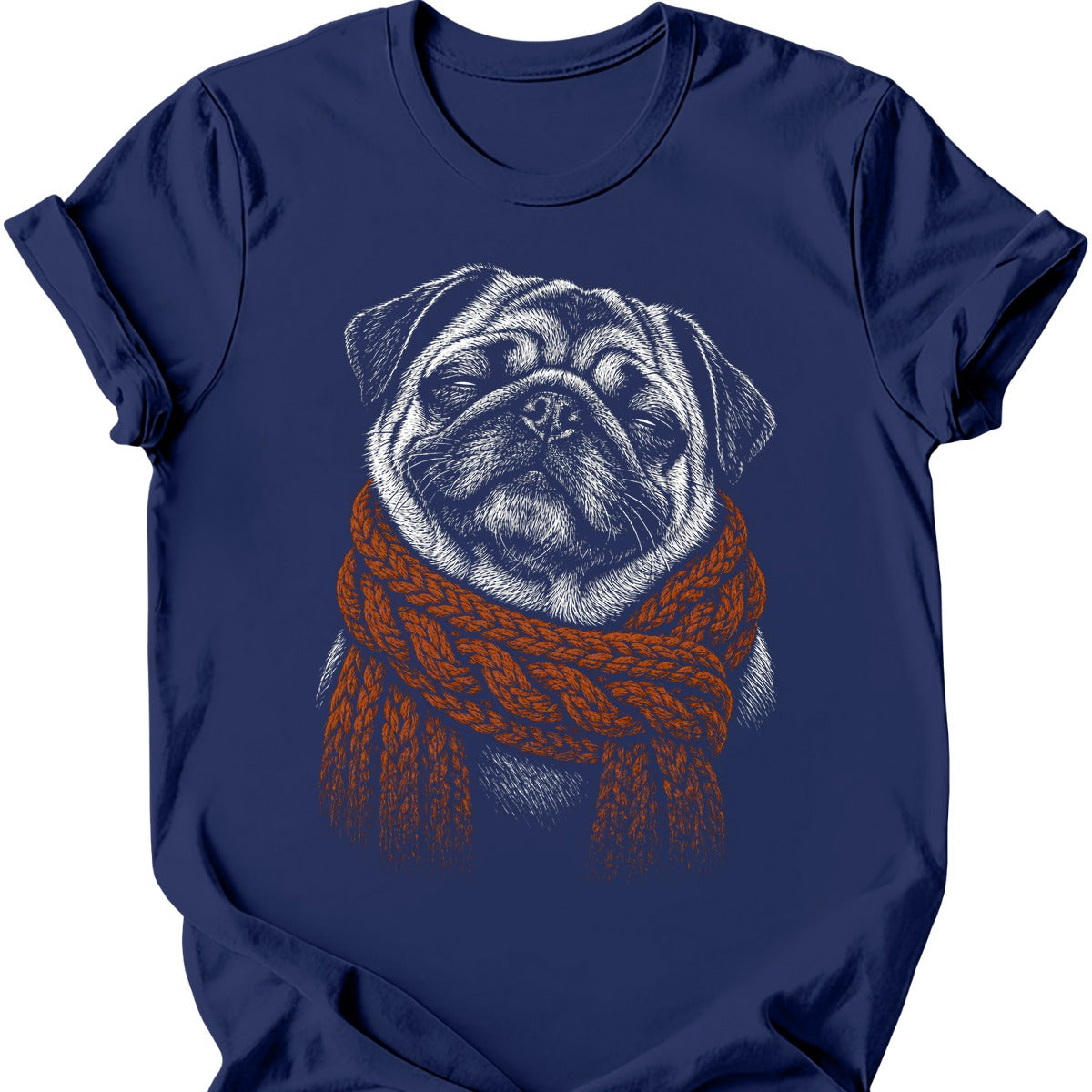 Pug Winter Dog T Shirt Gift For Dog Lover