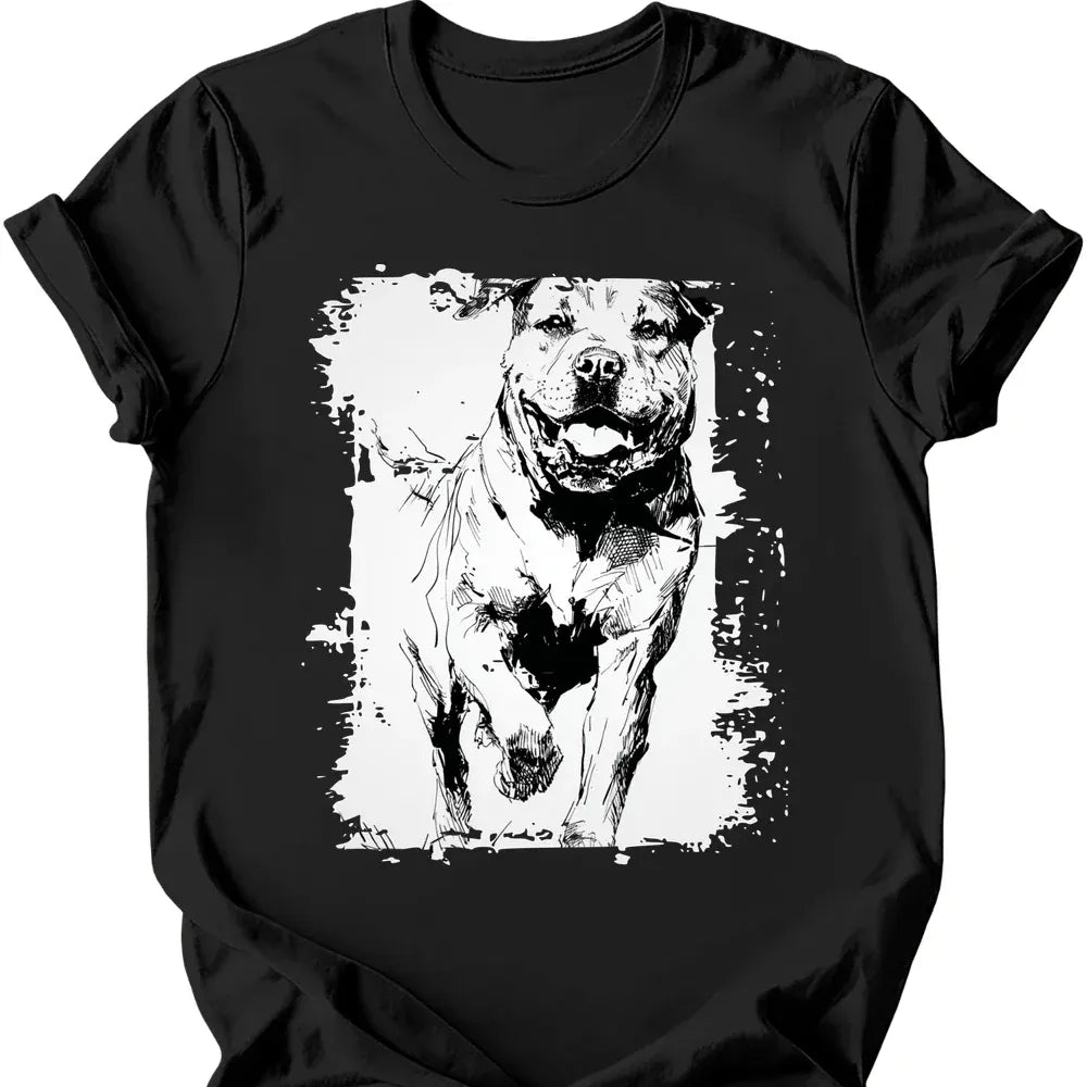 Rottweiler Running Dog T Shirt Gift For Dog Lover